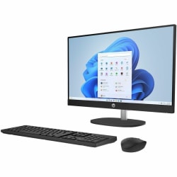 HP All-in-One Desktop PC, 23.8" Screen, AMD Ryzen 5, 16GB Memory, 1TB Solid State Drive, Windows 11 Home
