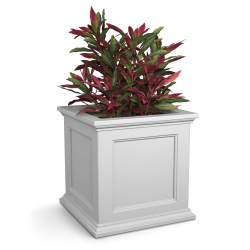 Mayne Fairfield Planter, 20"H, White