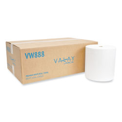 Morcon Tissue Valay® Valay Proprietary Roll Towels, 1-Ply, 8" x 800 ft, White, 6 Rolls/Carton
