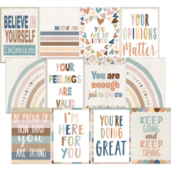 Teacher Created Resources Everyone Is Welcome Small Posters, 15-3/4" x 11", Pack Of 12 Posters