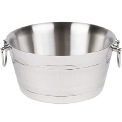 American Metalcraft Double Wall Party Tub, 15" x 7", Silver