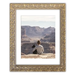 Timeless Frames® Teena Picture Frame, 8" x 10" With Mat, Gold