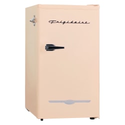 Frigidaire® 3.2-cu.-ft. 65-Watt Retro Bar Fridge with Side Bottle Opener, Coral, EFR376-B-CORAL