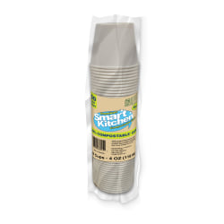 Smart Kitchen Drink Cups, 4 Oz, White, Total Qty 20