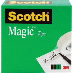 Scotch® Magic™ Tape, 1" x 216', Clear, Pack Of 12 Rolls