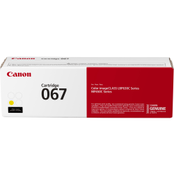 Canon 067 Toner Cartridge, Yellow, 5099C001
