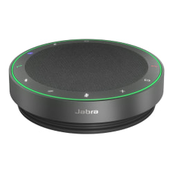 Jabra Speak2 75 MS - Speakerphone hands-free - Bluetooth - wireless - USB-C, USB-A - dark gray - Certified for Microsoft Teams Rooms, Optimized for Microsoft Teams, Microsoft Swift Pair Certified