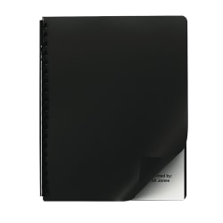 GBC® Designer® Premium Plus Presentation Backs, Opaque Black, Pack Of 25