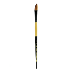Dynasty Short-Handled Paint Brush, 3/8", Dagger Bristle, Synthetic, Multicolor