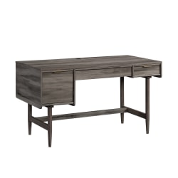 Sauder® Clifford Place 54"W Modern Pedestal Computer Desk With Tapered Legs, Jet Acacia®