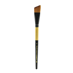 Dynasty Short-Handled Paint Brush, 3/4", Angular Bristle, Synthetic, Multicolor