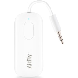 Twelve South AirFly Pro | Wireless transmitter/ receiver with audio sharing for up to 2 AirPods /wireless headphones to any audio jack for use on airplanes, boats or in gym, home, auto - 33 ft - Wireless - Headphone - Plug-in