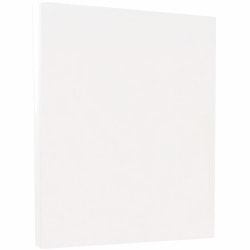 JAM Paper® Vellum Bristol Card Stock, White, Letter (8.5" x 11"), Pack Of 100