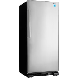 Danby Designer 17 Cu. Ft. Apartment Size Refrigerator - 17 ft³ - Reversible - 17 ft³ Net Refrigerator Capacity - 320 kWh per Year - Stainless Steel - Freestanding - LED Light