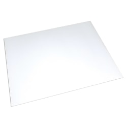 UCreate Poster Board Sheets, 10 pt. Card Stock, 22" x 28", White, Carton Of 50 Sheets