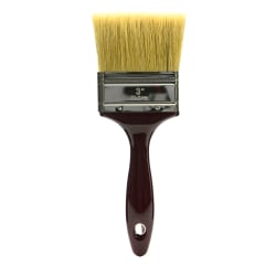 Princeton Gesso Paint Brush Series 5450, 3", Flat Bristle, Natural, Burgundy