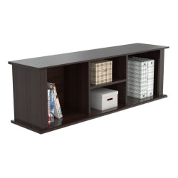 Inval Wall Mounted Laminate Hutch, Espresso-Wengue