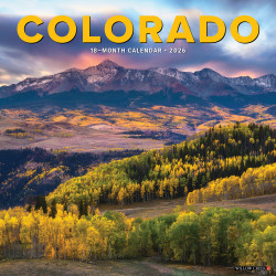 2026 Willow Creek Press Scenic Monthly Wall Calendar, 12" x 12", Colorado, January To December, 55380