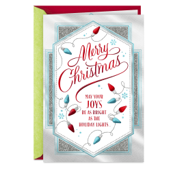 Hallmark Christmas Card (Joys as Bright as Holiday Lights)