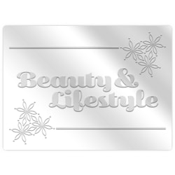 Custom Blind-Embossed Labels And Stickers, Foil Stock, 2-15/16" x 4" Rectangle, Box Of 500 Labels