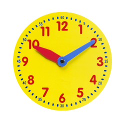 Didax Magnetic Demonstration Clock, 12", Multicolor, Grade 1 To 4