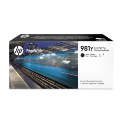 HP 981Y PageWide Black Extra-High-Yield Cartridge, L0R16A