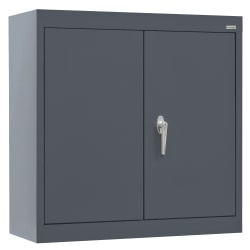 Sandusky 30"W Wall-Mount Storage Cabinet, Charcoal