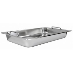 Winco Full Size Steam Table Pan, 20-3/4"L x 12-3/4"W x 2-1/2"D, Silver