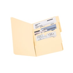 Pendaflex® Divide It Up® Multi-Section File Folders, 8 1/2" x 11, Letter Size, Manila, Pack Of 24