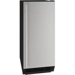 U-Line BrightShield Ice Machine With Pump, Silver