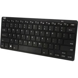 Adesso Bluetooth Wireless SlimTouch Mini Keyboard - Wireless Connectivity - Bluetooth - 30 ft - USB Interface - WKB1100BB