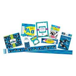 Barker Creek Sea & Sky Classroom And Bulletin Board Set, Multicolor