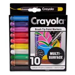 Crayola 10 ct. Brush Acrylic Paint Markers