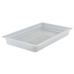 Cambro Translucent GN 1/1 Food Pans, 4"H x 12-3/4"W x 20-7/8"D, Pack Of 6 Containers
