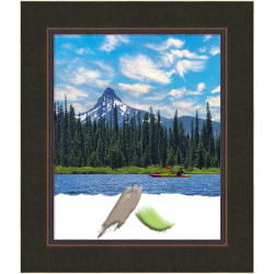 Amanti Art Milano Bronze Wood Picture Frame, 24" x 28", Matted For 18" x 22"