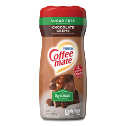 Nestle Coffee mate® Powdered Creamer, Sugar-Free Chocolate Creme, 10.2 Oz, Carton Of 6