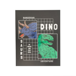 Eccolo Lena + Liam Paper Back To School 2-Pocket Folder, 9-1/4" x 11-1/2", Dino Grid