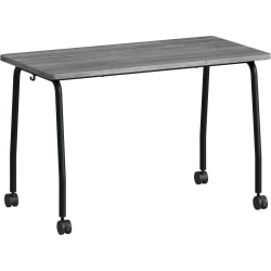 Lorell Training Table - Laminated Top - 300 lb Capacity - 29.50" Table Top Length x 23.63" Table Top Width x 1" Table Top Thickness - 47.25" HeightAssembly Required - Weathered Charcoal - Particleboard Top Material - 1 Each