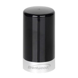 Brentwood Portable Automatic Vacuum Wine Preserver and Bottle Stopper, 3-1/4"H x 1-3/4"W x 1-3/4"D, Black