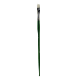 Princeton Synthetic Bristle Oil And Acrylic Paint Brush 6100, Size 8, Bright Bristle, Synthetic, Green