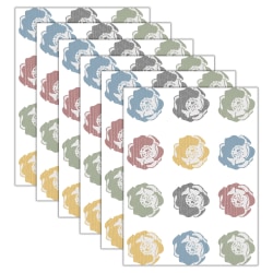 Teacher Created Resources Mini Accents, Classroom Cottage Rosettes, 36 Accents Per Pack, Set Of 6 Packs