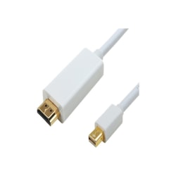 4XEM 10 FT Mini DisplayPort Male To HDMI Cable - 10 ft HDMI/Mini DisplayPort A/V Cable  - 4XMDPHDMI10