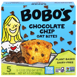 Bobo's Oat Bites, Original With Chocolate Chips, 1.3 Oz, Total Qty 30