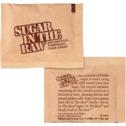 Sugar In The Raw Natural Turbinado Cane Sugar Packets - PacketMolasses Flavor - Natural Sweetener - 400/Carton