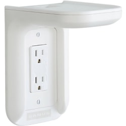 Sanus Outlet Shelf for Speakers - Outlet Shelf Wall Holder up to 10 lbs. - White - 10 lb Load Capacity