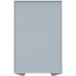 Ghent Floor Partition With Aluminum Frame, 53-7/8"H x 48"W x 2"D, Silver