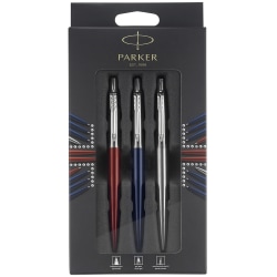 Parker® Jotter London Trio Discovery Set, Medium Point, 0.7 mm, Assorted Barrel, Assorted Ink, Set Of 3