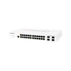 Fortinet FortiSwitch FS-124E Ethernet Switch - 24 Ports - Manageable - Gigabit Ethernet - 1000Base-X, 10/100/1000Bas - FS124E