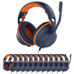 Delton Ascent Kids Wired Headsets, Blue, Total Qty 20