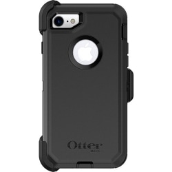 OtterBox Defender Carrying Case (Holster) iPhone 7, iPhone 8 - Black - Wear Resistant Interior, Drop Resistant Interior, Dust Resistant Port, Dirt Resistant Port, Bump Resistant Interior, Tear Resistant Interior, Impact Absorbing Interior, Lint Resistant